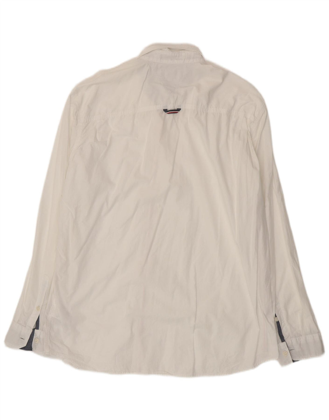 TOMMY HILFIGER Mens Regular Fit Shirt 2XL White Cotton