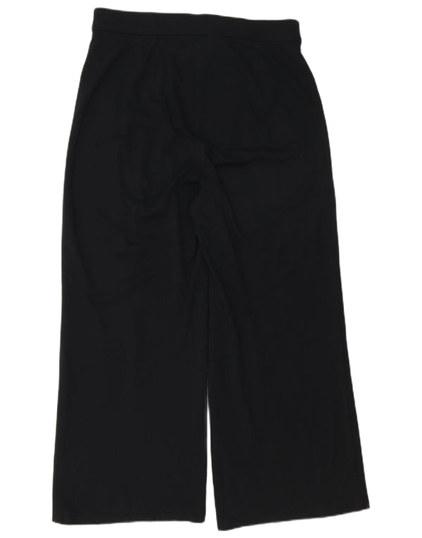 Marks & Spencer Damen-Freizeithose mit hoher Taille, UK 14, Größe L W32 L26, Schwarz