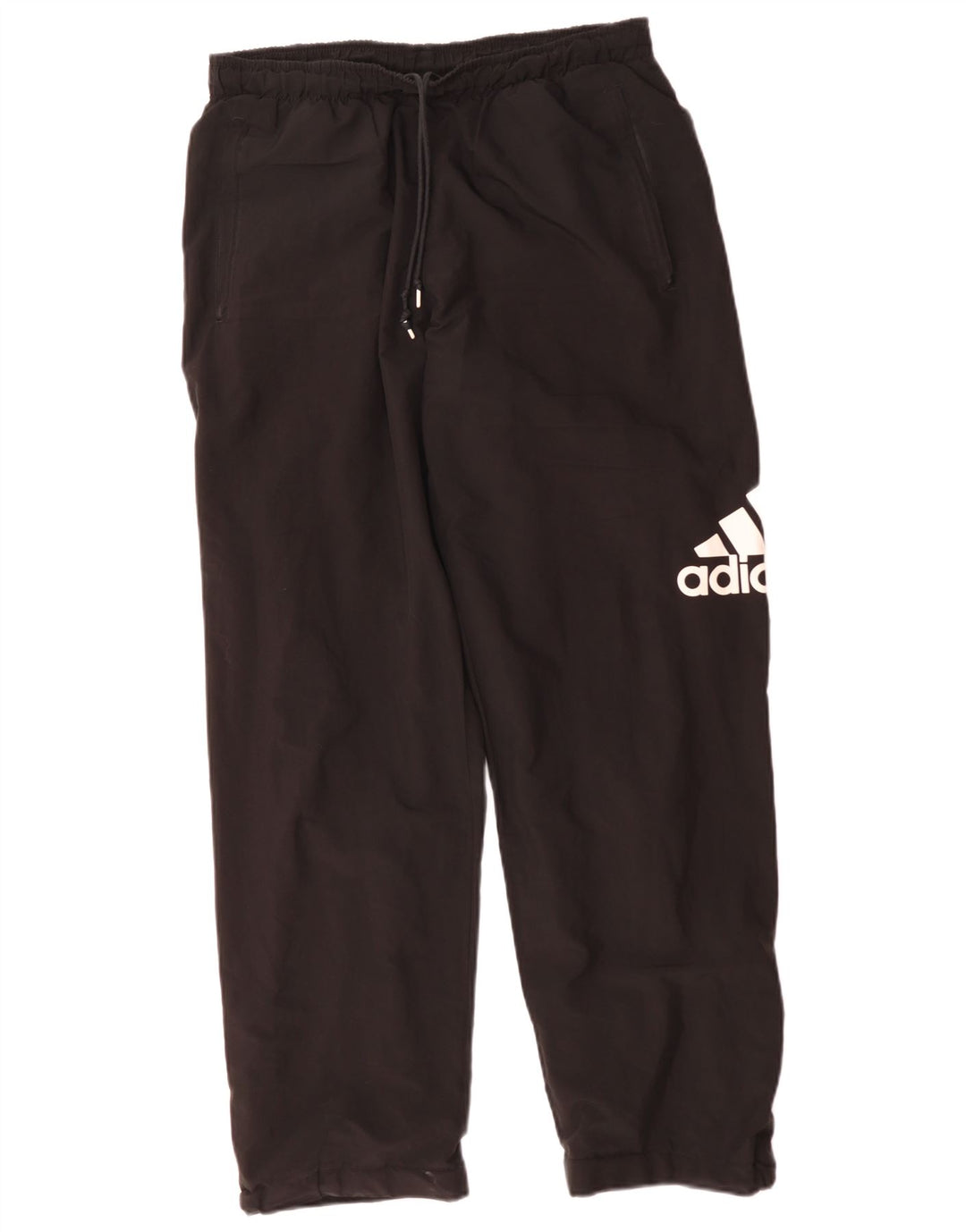 ADIDAS Mens Graphic Tracksuit Trousers Large Black Polyester