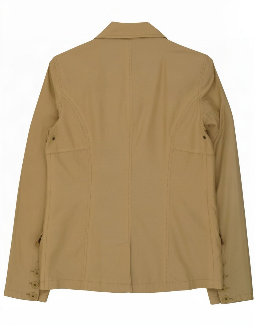 Woolrich Damen-Blazer mit 3 Knöpfen, UK 16, Größe L, Khaki, Baumwolle