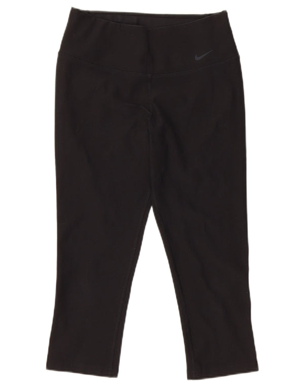 Nike Damen Dri Fit Capri Leggings UK 6 XS Schwarz