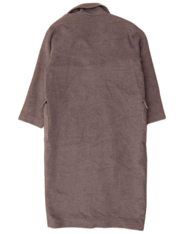 Topshop Damen Übergroßer Mantel UK 12 Mittelgraues Polyester