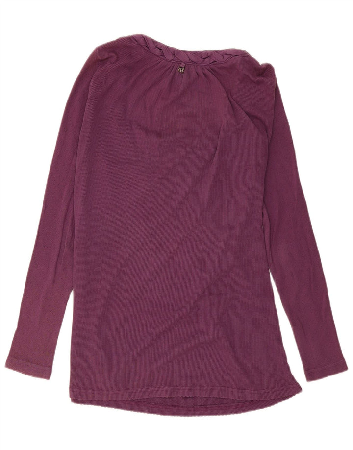 Marlboro Classics Damen Top Langarm UK 14 Large Lila
