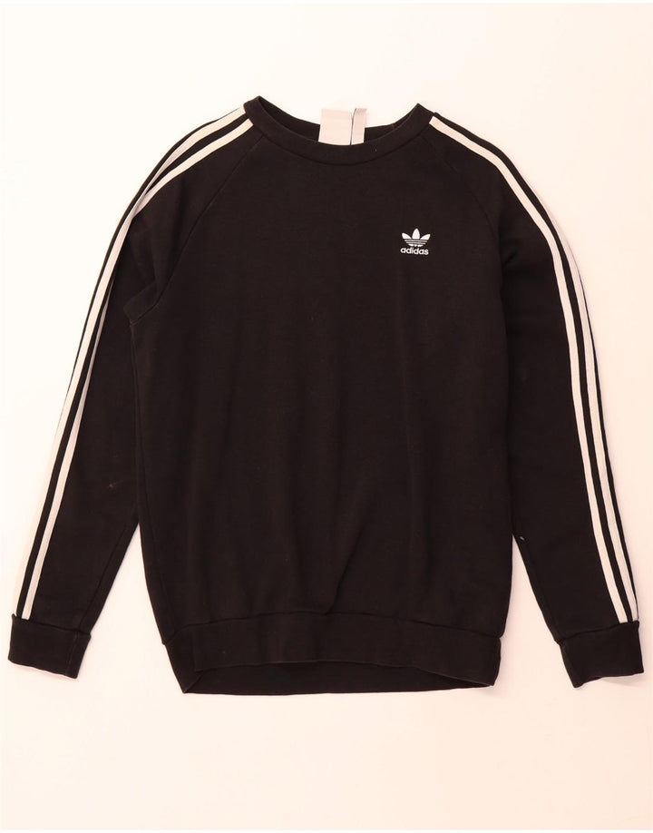 ADIDAS Herren Sweatshirt Pullover Small Schwarz Baumwolle