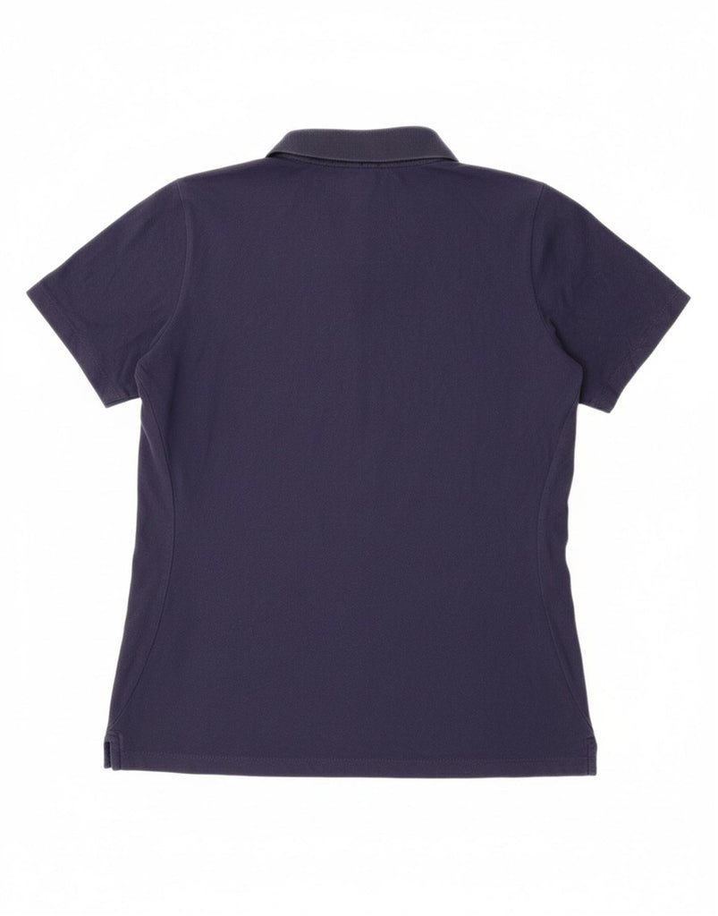 CHAMPION Womens Polo Shirt UK 14 Large Navy Blue Vintage Champion and Second-Hand Champion from Messina Hembry 