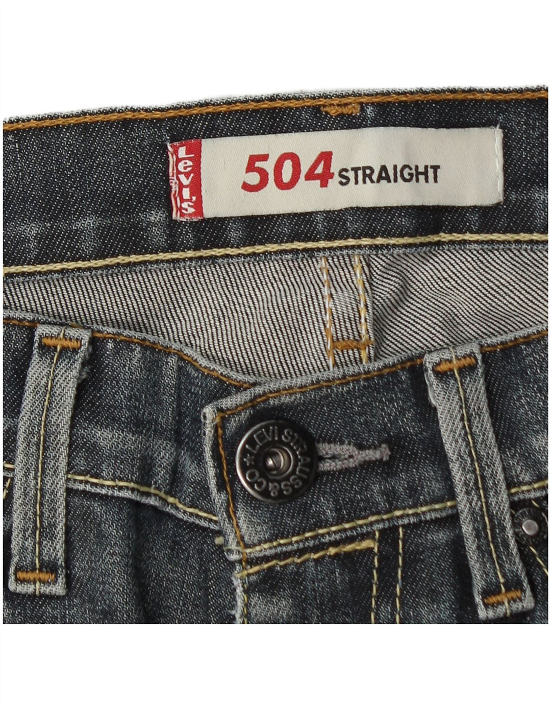 Levi's Herren 504 Straight Jeans W30 L31 Marineblau