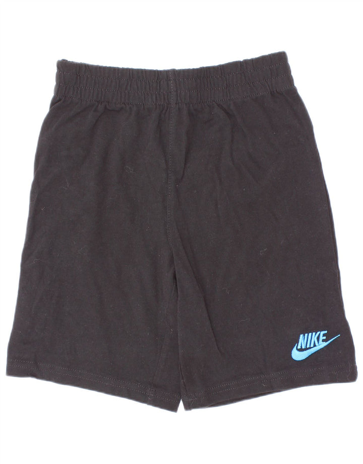 Nike Sportshorts für Jungen, mittelgroß, aus schwarzer Baumwolle, 5–6 Jahre