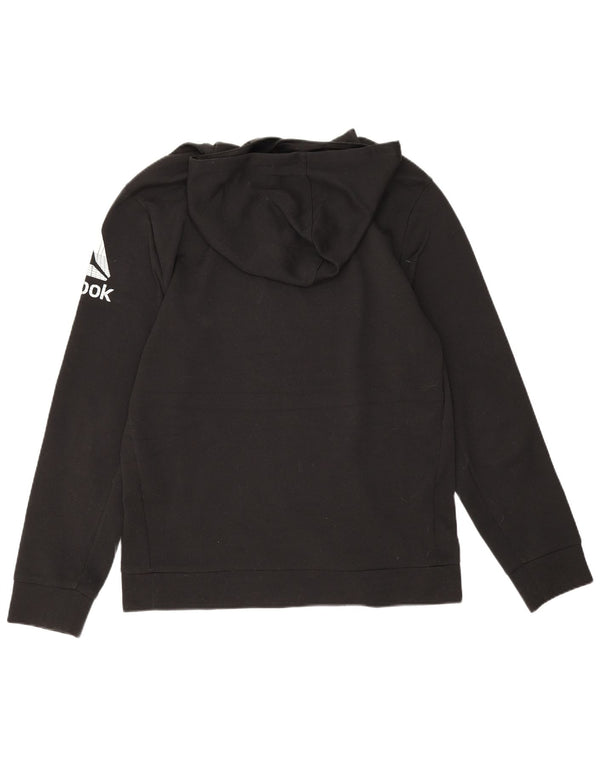 Reebok Herren Graphic Hoodie Pullover Medium Schwarz Polyester