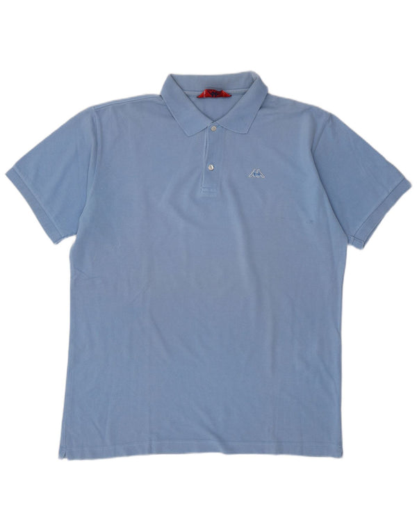 KAPPA Herren Poloshirt XL Blau Baumwolle