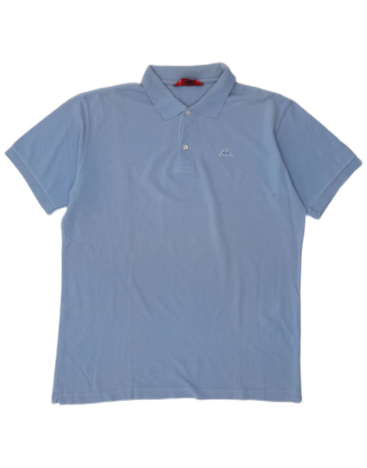 KAPPA Herren Poloshirt XL Blau Baumwolle