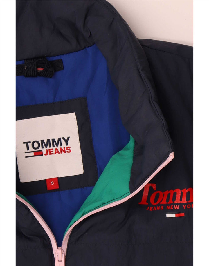 Tommy Hilfiger Herren gepolsterte Bomberjacke UK 36 Small Grün Farbblock