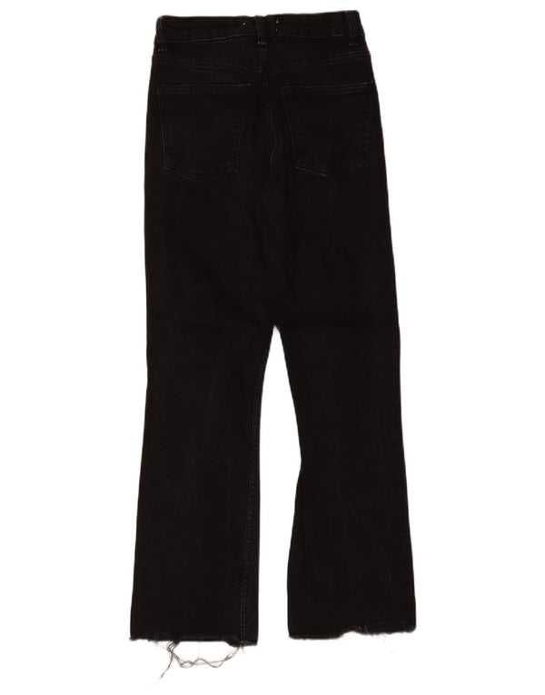 Zara Damen Bootcut-Jeans mit hohem Bund, EU 34, 2XS, W24, L25, Schwarz