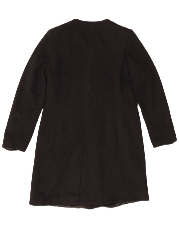 Ralph Lauren Damenmantel US 10 Große schwarze Wolle