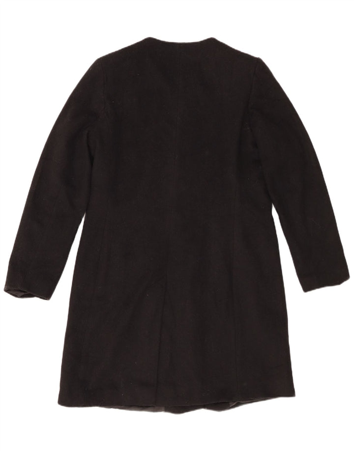 Ralph Lauren Damenmantel US 10 Große schwarze Wolle