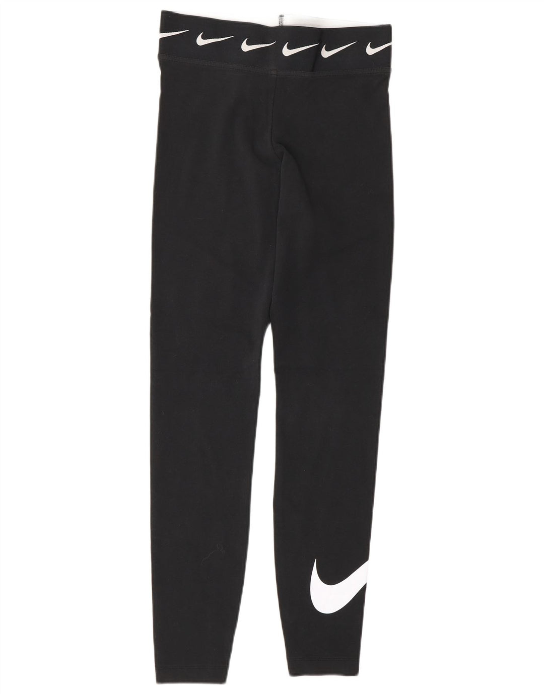 Nike Womens Graphic Leggings UK 10 Small Schwarz Baumwolle