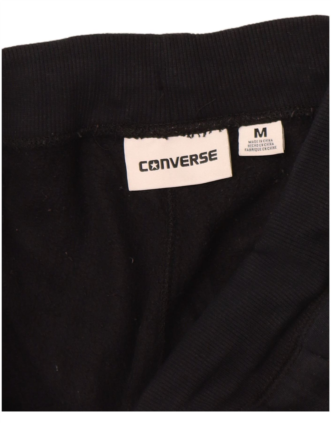 Converse Damen-Trainingshose, Jogginghose, UK 14, mittelschwarz, Baumwolle