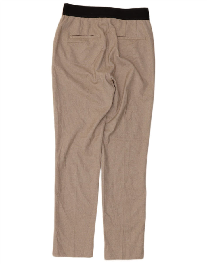 Zara Slim Chino-Hose für Damen, Größe S, W26, L27, Beige, Polyester
