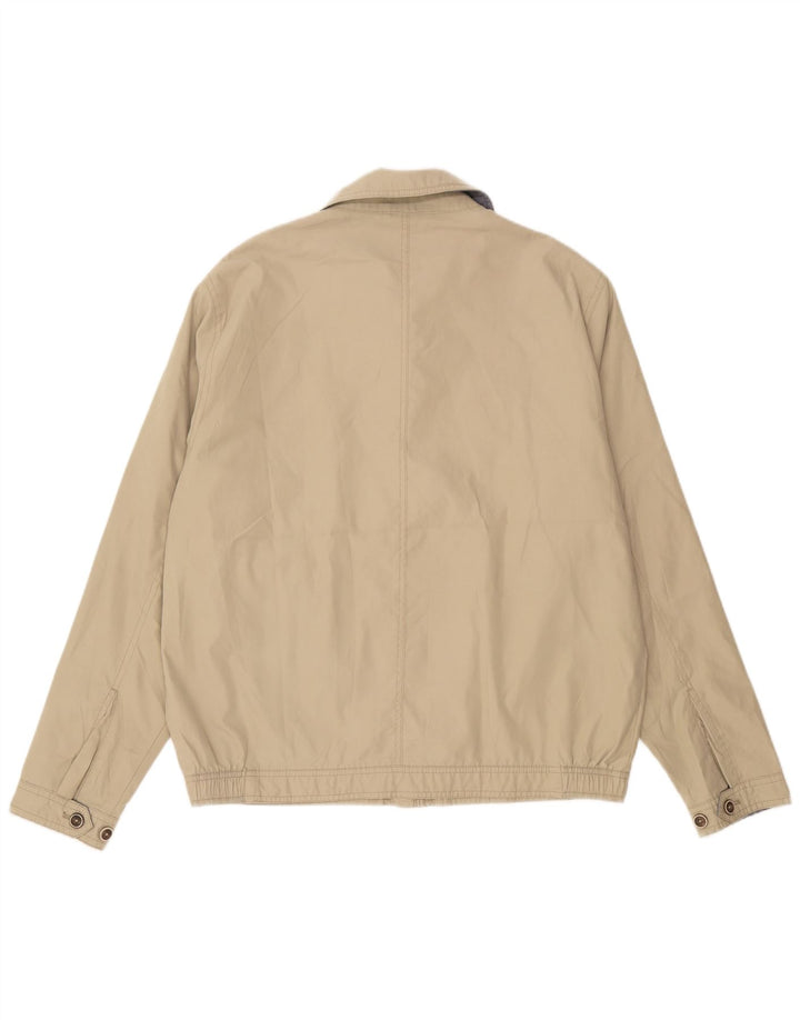 Marks & Spencer Herren Bomberjacke UK 40 Large Beige Polyester