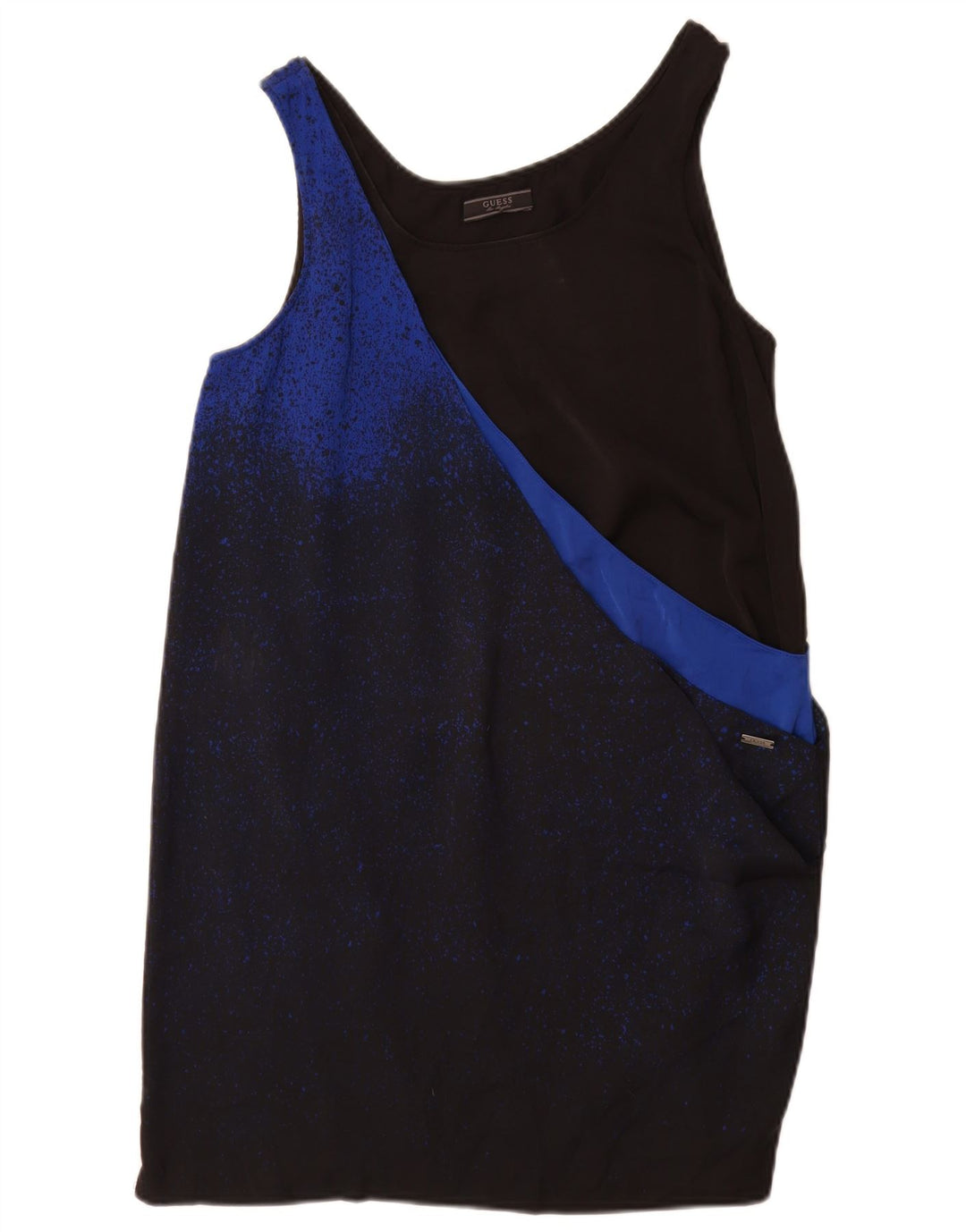 Guess Damen Ärmelloses Etuikleid UK 6 XS Schwarz Polyester