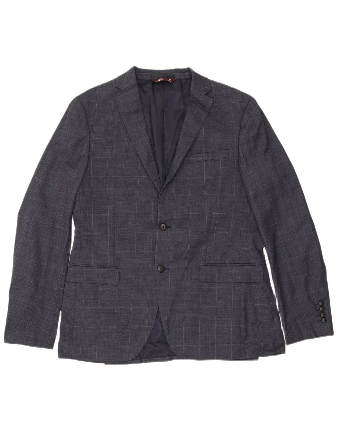 Marks & Spencer Herren-Blazer mit 2 Knöpfen, schmal, UK 42, XL, Marineblau kariert