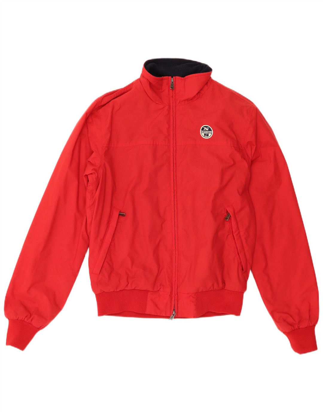 North Sails Herren Bomberjacke UK 38 Mittelrotes Polyamid