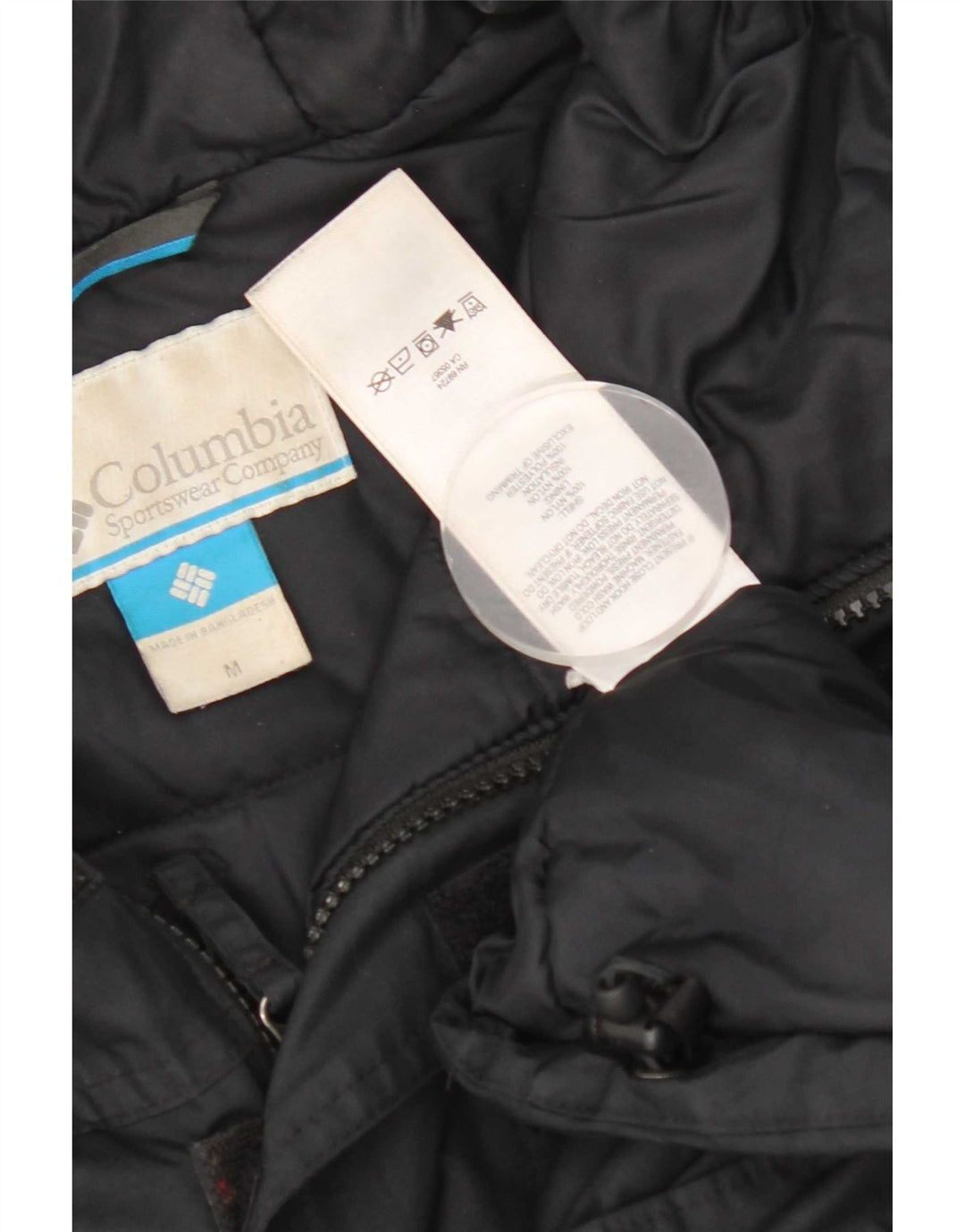 Columbia Herren-Anorakjacke mit grafischer Kapuze, UK 38, mittelschwarzes Nylon