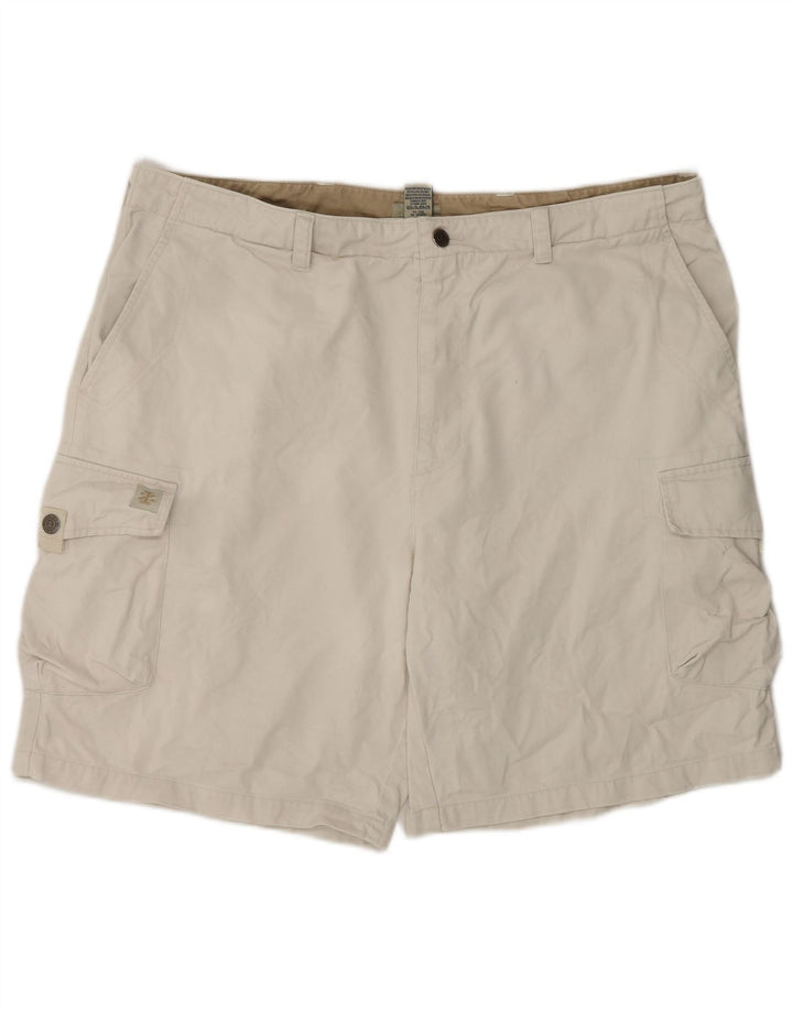 Izod Herren Cargoshorts W40 XL Beige Baumwolle