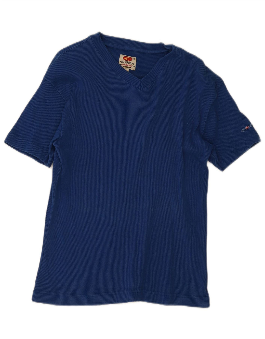 Energie Damen T-Shirt Top Large Blau Baumwolle