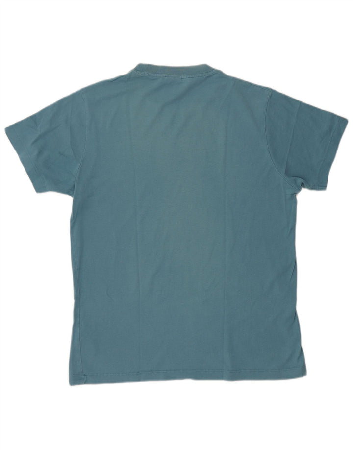 Nike Herren Grafik T-Shirt Top UK 39/41 Mittelblaue Baumwolle