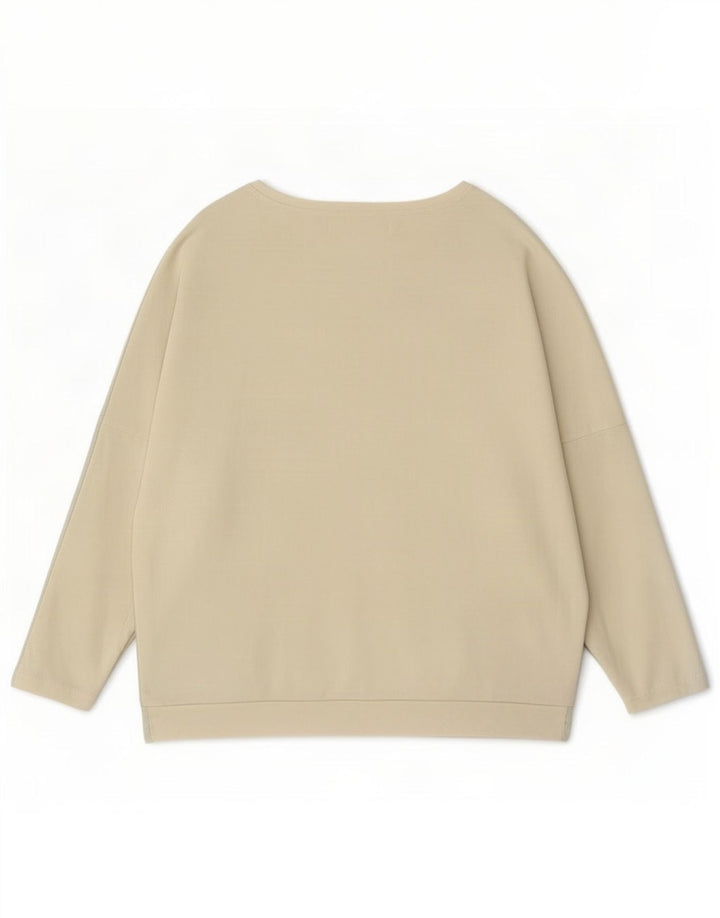Desigual Damen-Blusenoberteil in Übergröße, UK-Größe 46, groß, beige, florales Polyester