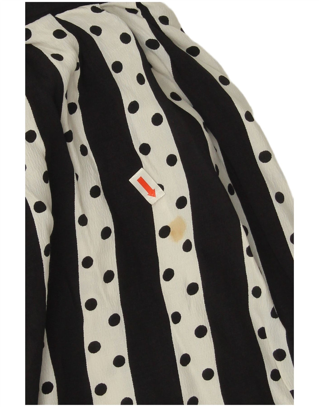 Wichele Damen ausgestellter Rock IT 42 Medium W30 Weiß gestreifte Viskose