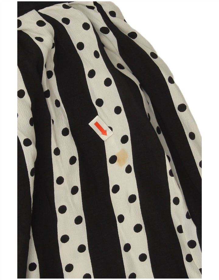 Wichele Damen ausgestellter Rock IT 42 Medium W30 Weiß gestreifte Viskose