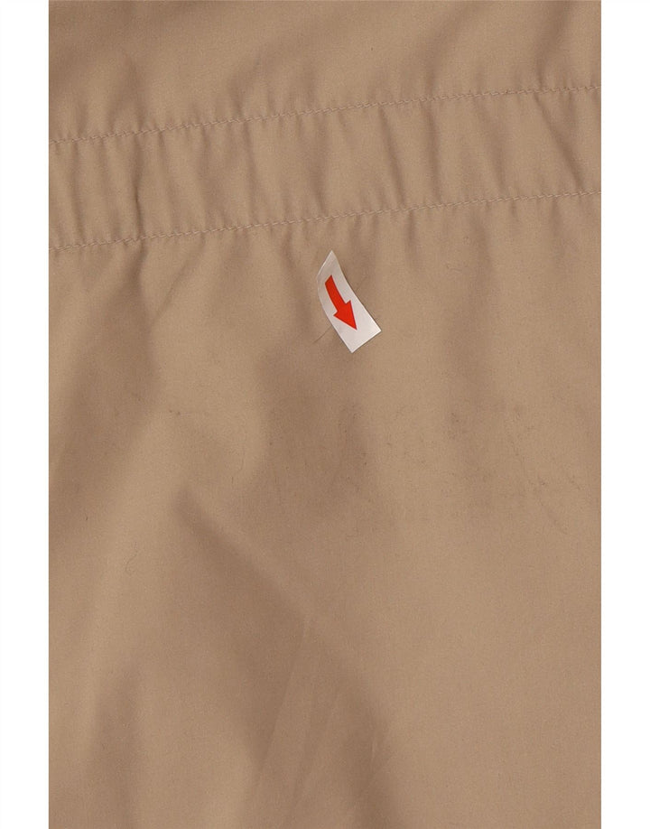 Sergio Tacchini Herren-Windbreaker-Mantel UK 40 Large Beige Polyester