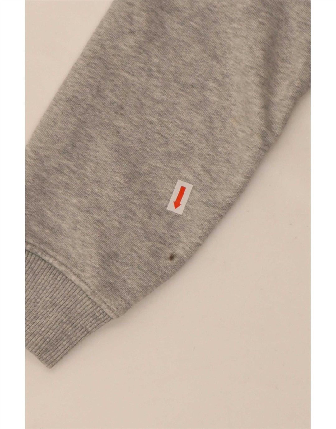 Tommy Hilfiger Damen Crop Oversized Sweatshirt Pullover UK 10 Small Grau