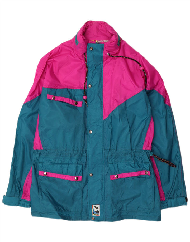 SALEWA Herren-Windbreaker-Jacke UK 42 XL Rosa Colourblock-Polyamid
