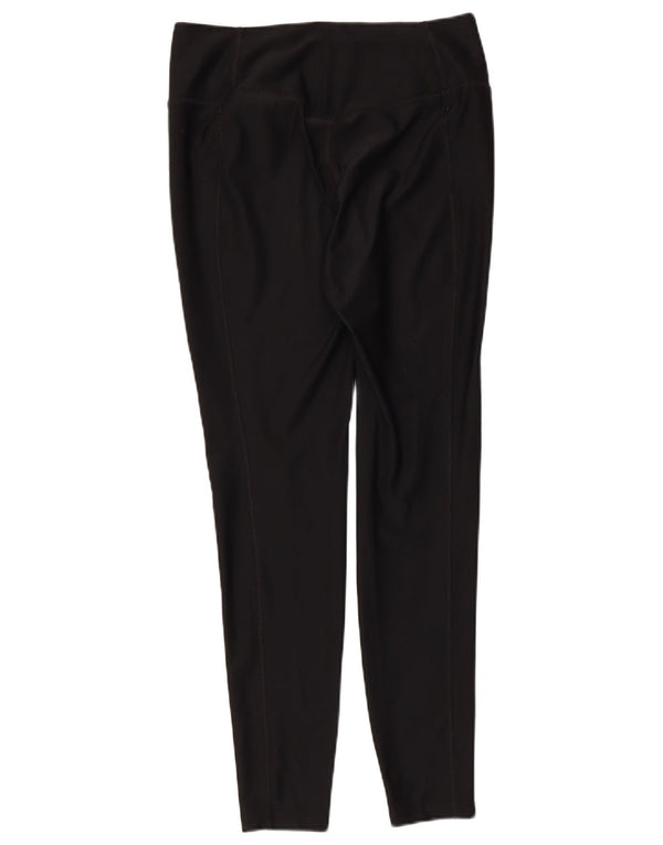 NIKE Damen Dri Fit Leggings UK 14 Medium Schwarz Polyester