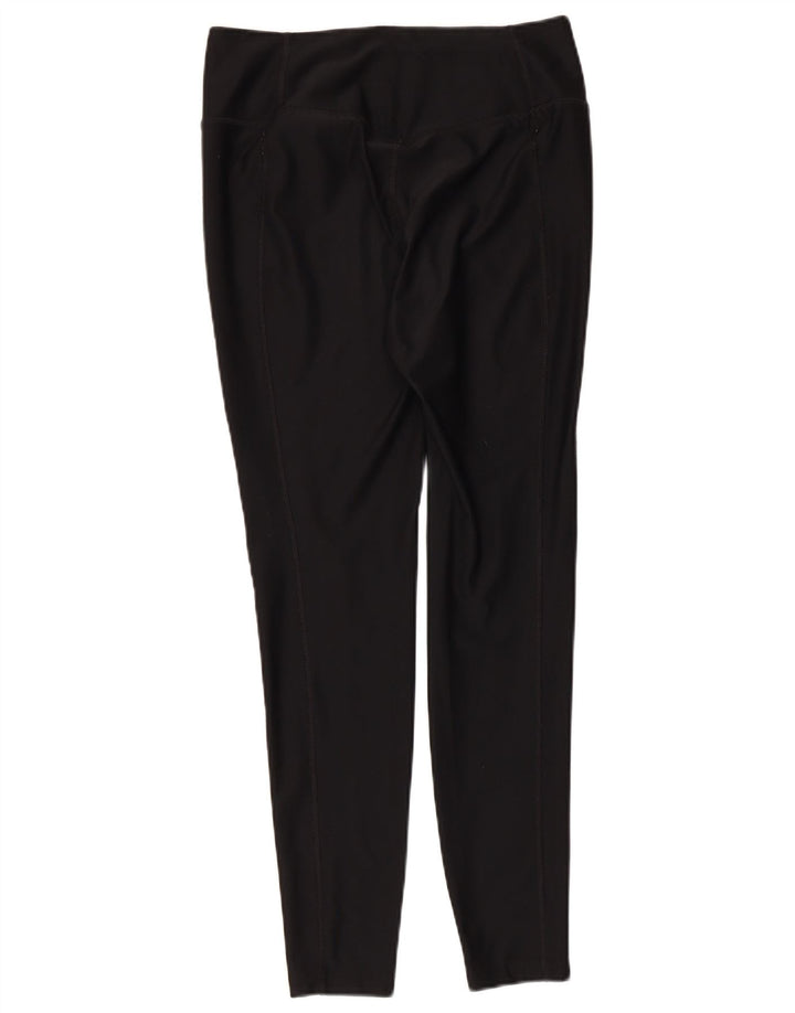 NIKE Damen Dri Fit Leggings UK 14 Medium Schwarz Polyester