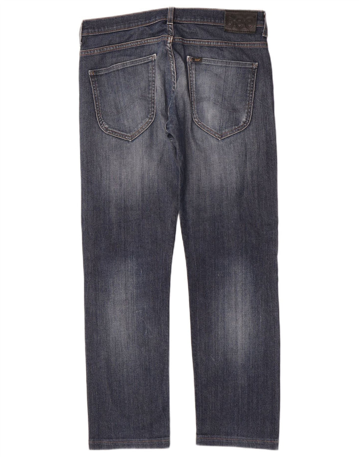 Lee Herren Powell Straight Jeans W33 L30 Blaue Baumwolle