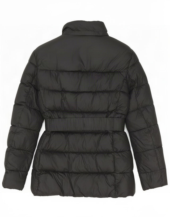 Zara Damen Wattierte Jacke UK 6 XS Schwarz Polyester