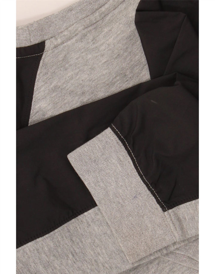 NIKE Grafik-Sweatshirt für Jungen, 10–11 Jahre, Mittelgrau, Farbblock