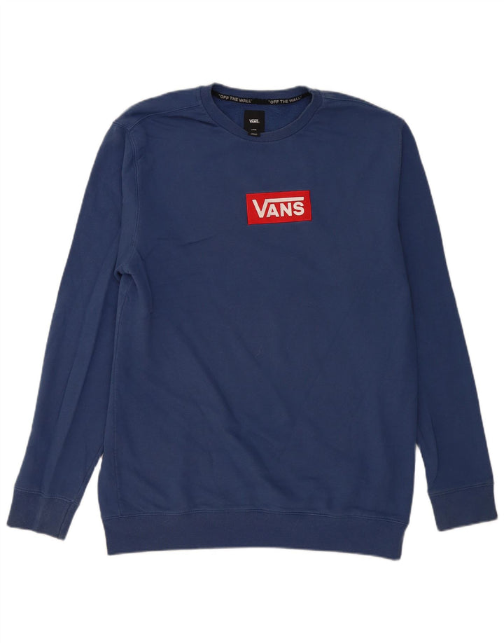 Vans Herren Tall Sweatshirt Pullover Große blaue Baumwolle