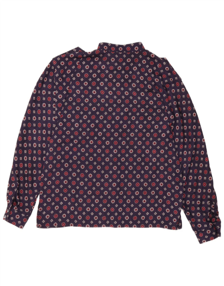 Alexander Damen Militärhemd EU 40 Mittel Marineblau Geometrisch