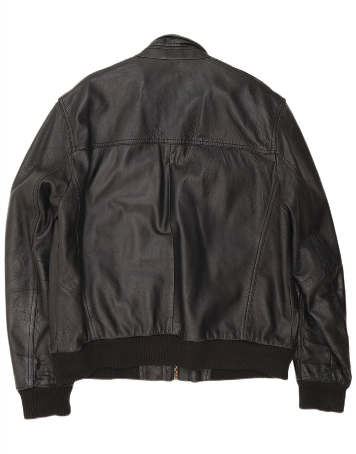 CONBIPEL Herren Lederjacke IT 56 XL Schwarzes Leder