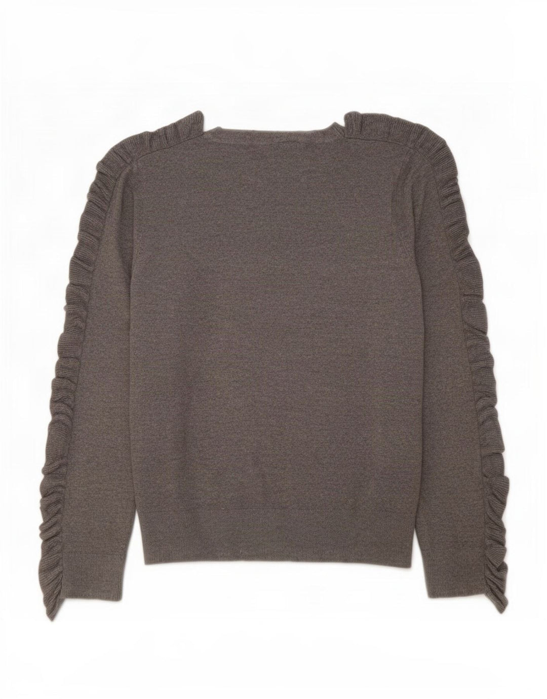 Guess Damen-Pullover mit grafischem Rundhalsausschnitt, UK 14, Mittelgrau