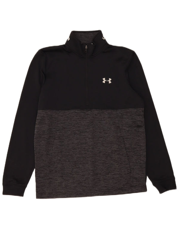 Under Armour Herren Cold Gear Sweatshirt-Pullover, Mittelschwarz, Farbblock