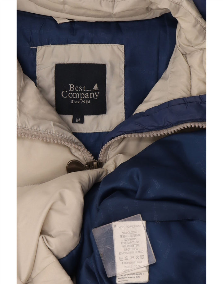 Best Company Wattierte Damenjacke mit Kapuze, UK 14, mittelweißes Nylon