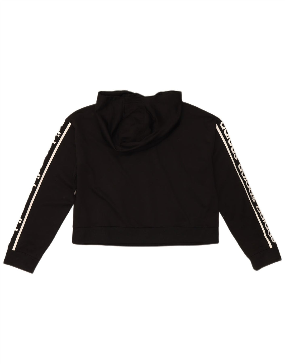 Adidas Damen-Pullover mit übergroßem Grafik-Hoodie, Gr. 8/10, Größe S, Schwarz, Polyester