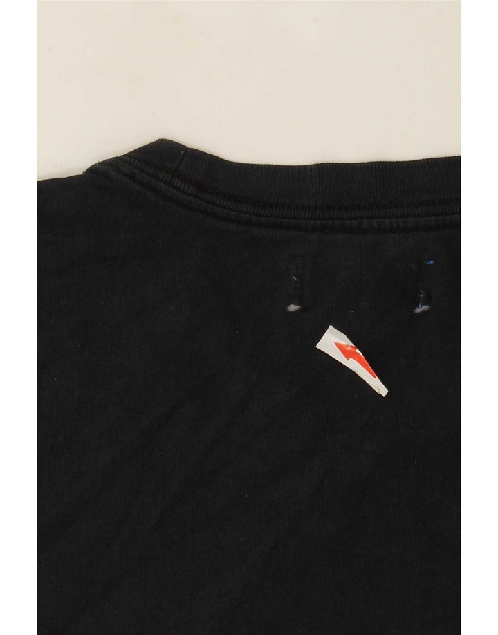 Adidas Herren Grafik T-Shirt Top Medium Schwarz Baumwolle