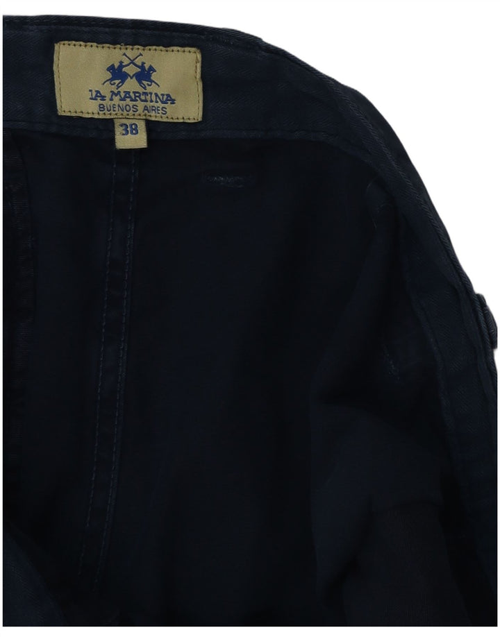 LA MARTINA Herren Chinoshorts W38 XL Marineblau