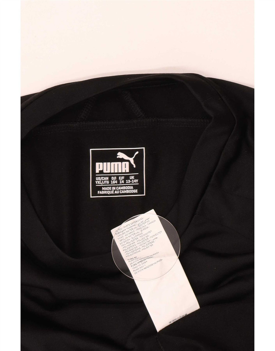 Puma Jungen Grafik Sweatshirt Pullover 13-14 Jahre Schwarz Polyester Sport